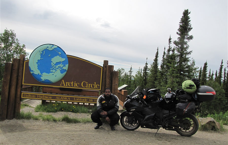 Dave Hagans at the Arctic Circle