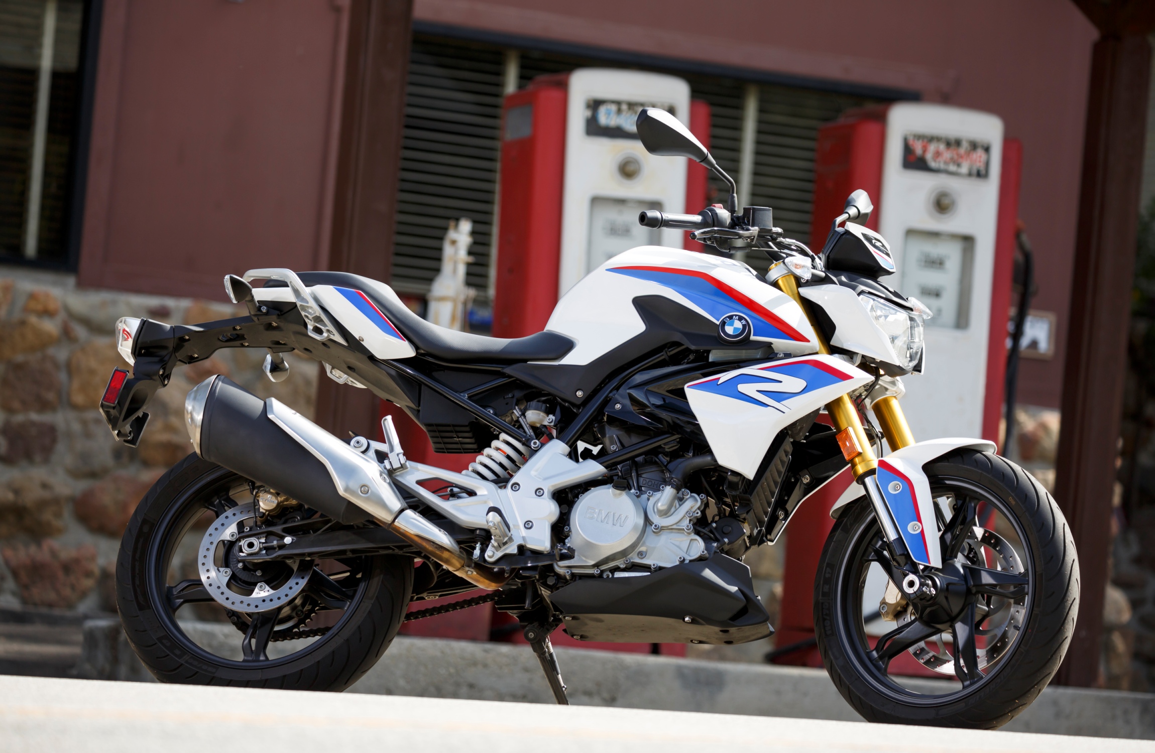 BMW G 310 R at the Rock Store.