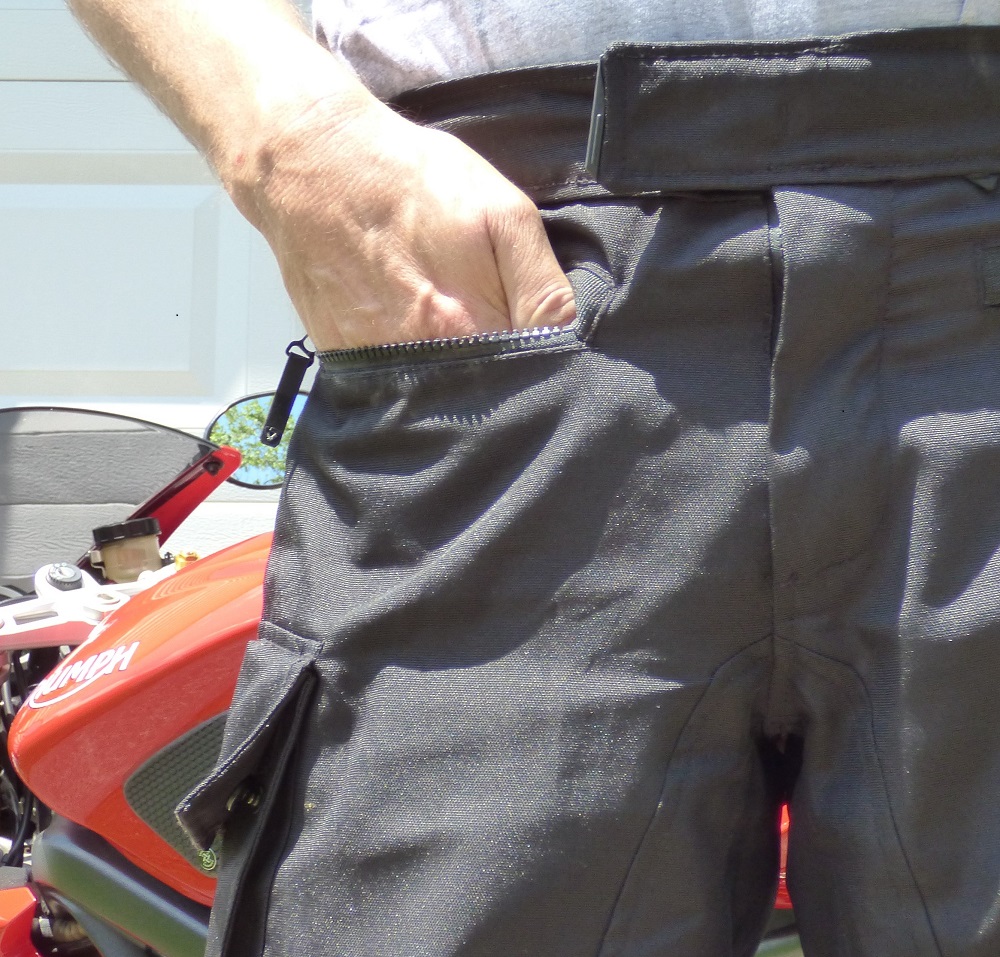 REV'IT Enterprise II motorcycle pants zipper pockets