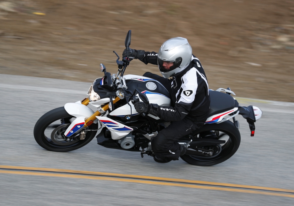 BMW G 310 R and REV'IT Shield jacket