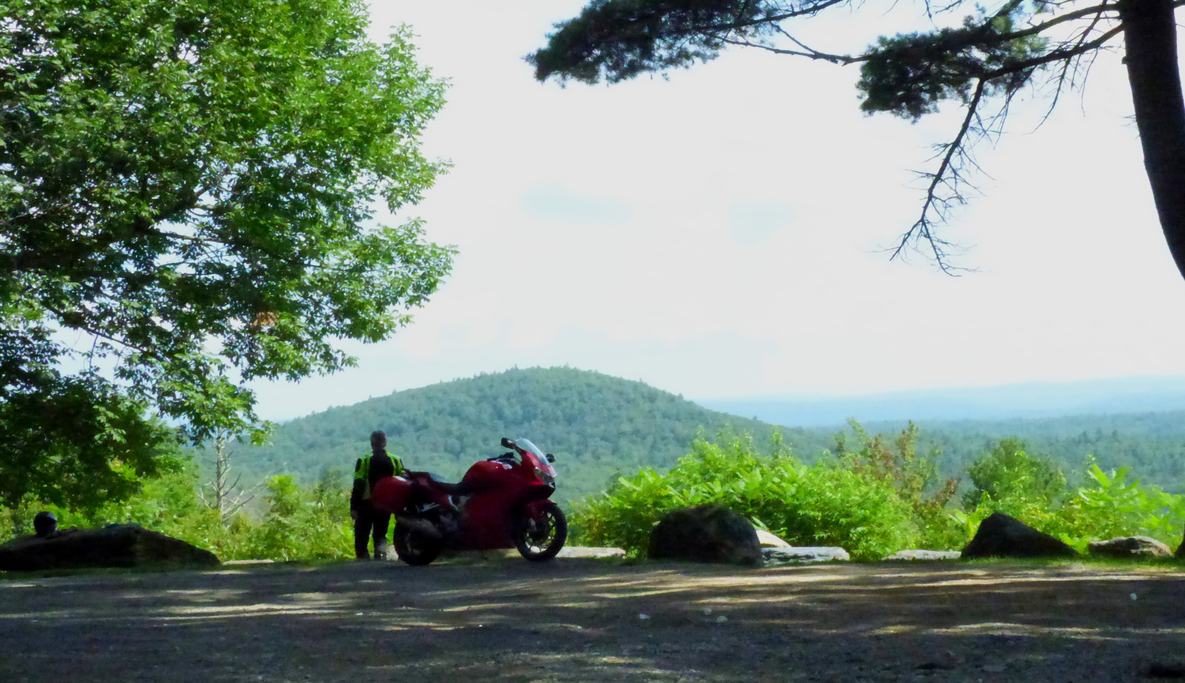 stopping at an overlook in the Berkshires of western Massachusetts