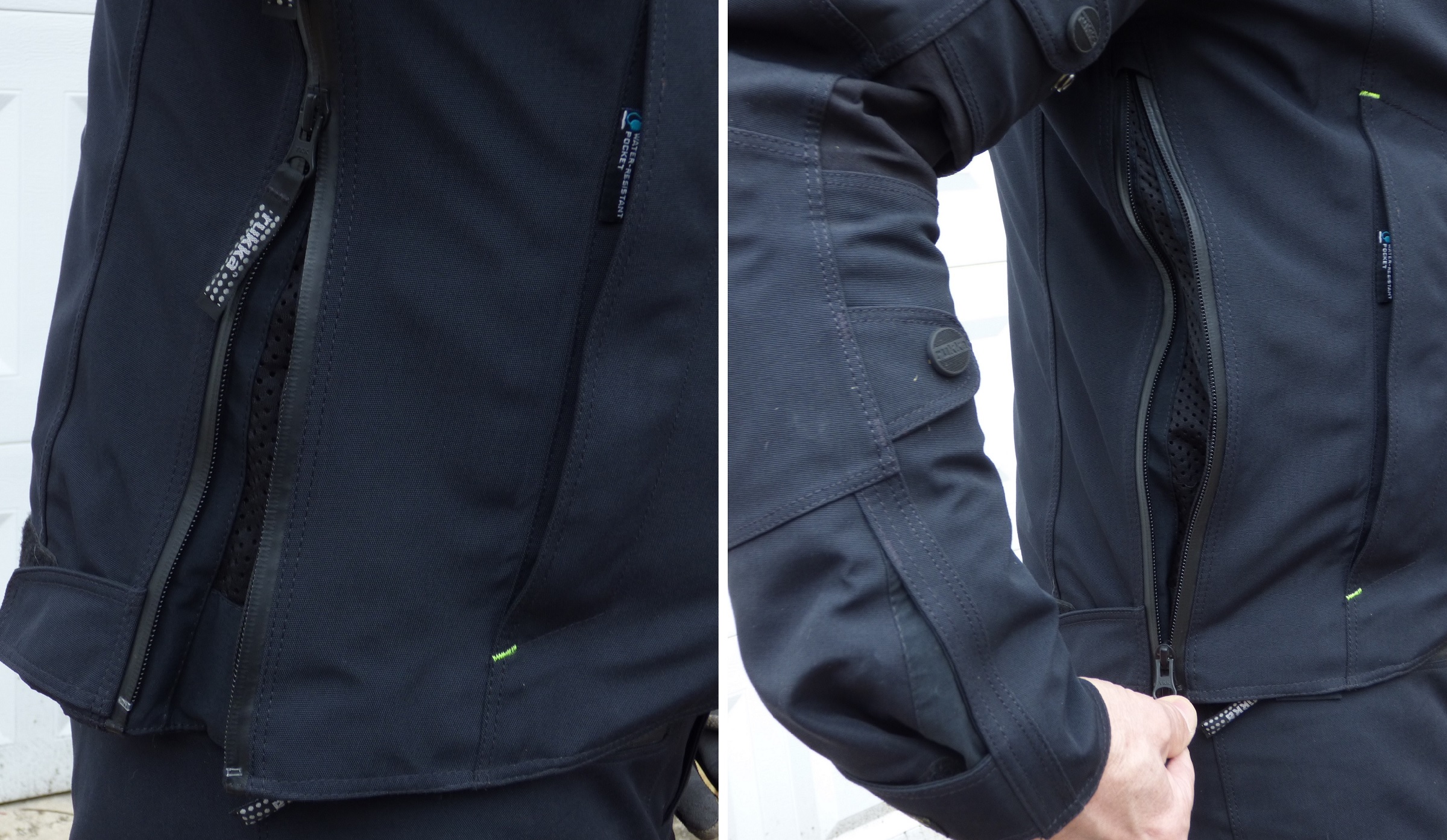 Rukka Thund-R jacket side zipper