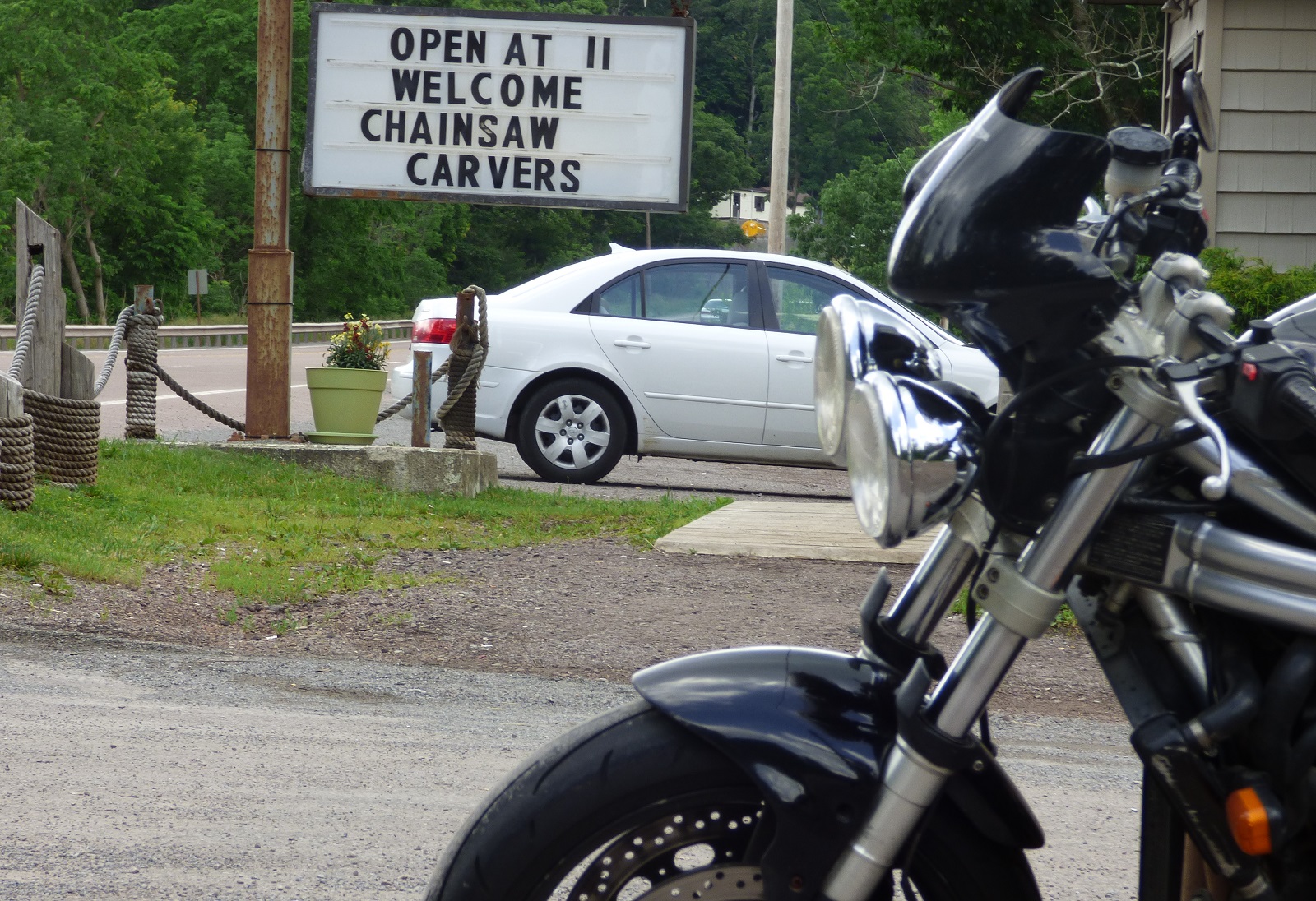 chainsaw carvers sign