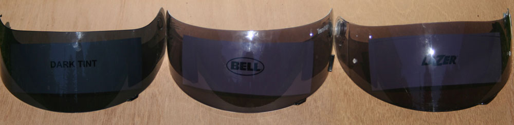 photochromic helmet faceshields