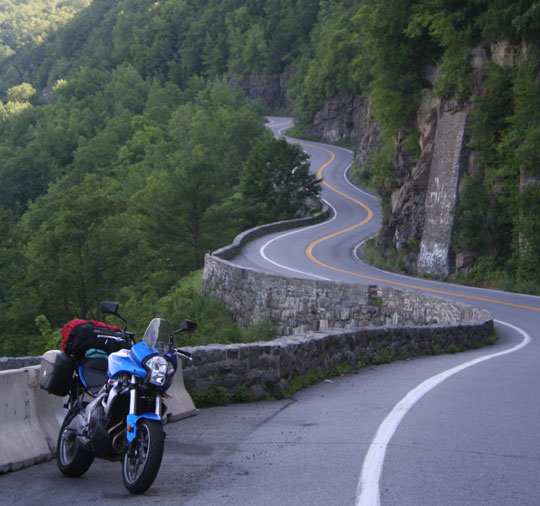 Kawasaki Versys at Hawks Nest, New York