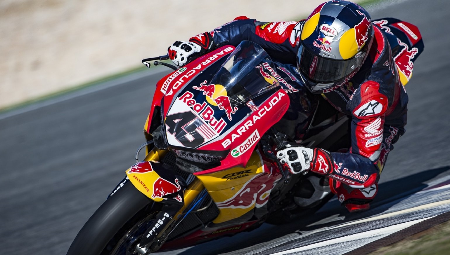 Jake Gagne on the Red Bull Honda CBR1000RR SP2