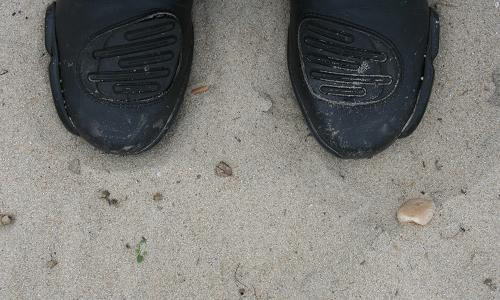 boots in the sand