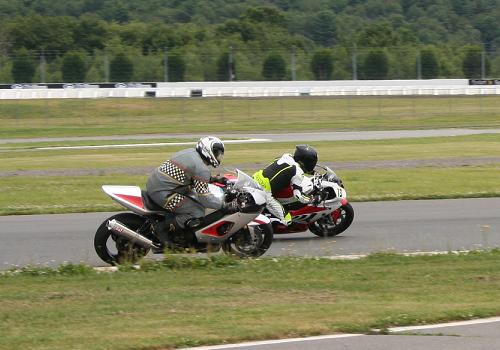 riding at Pocono Raceway