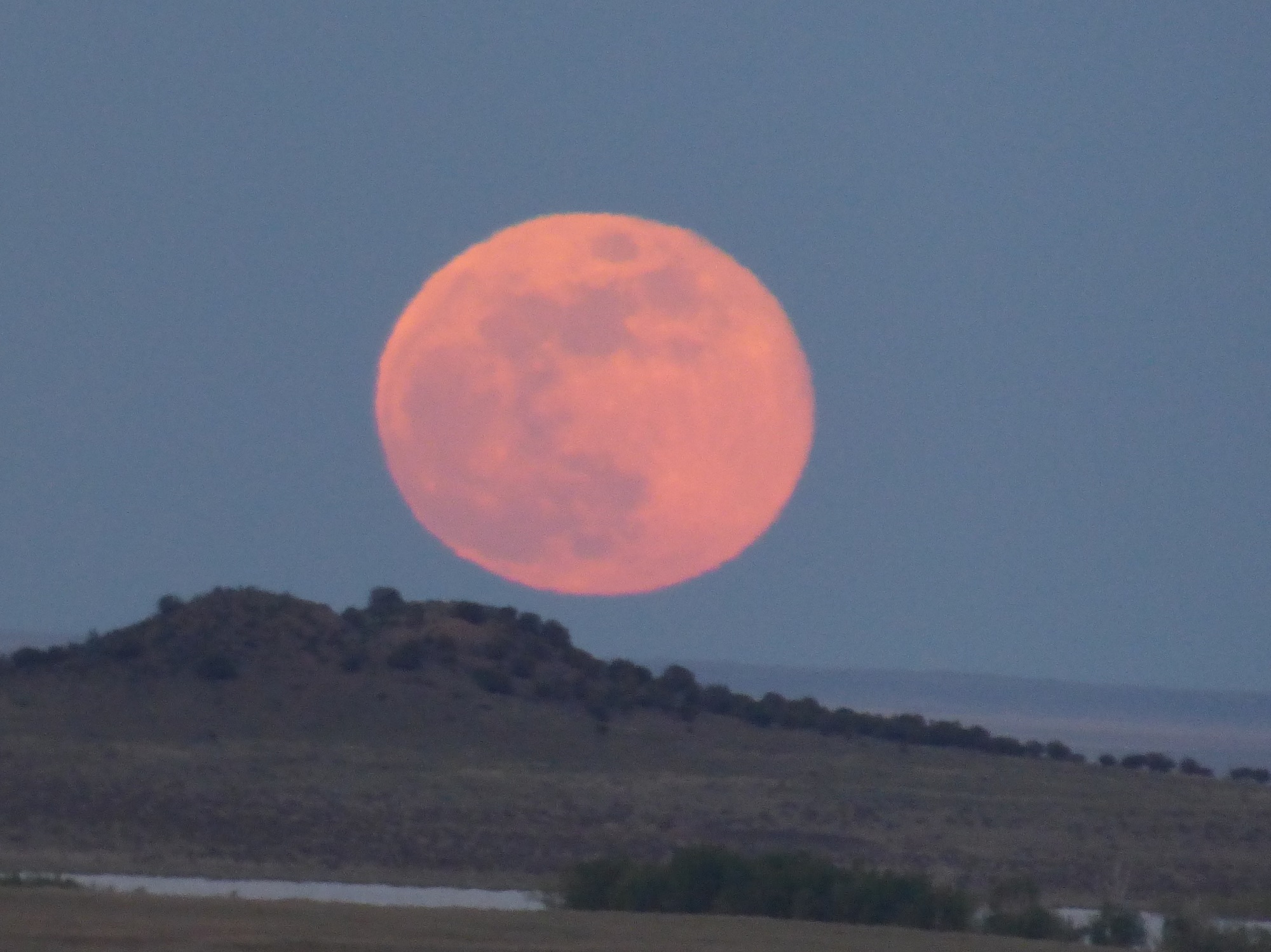 moonrise in New Mexico