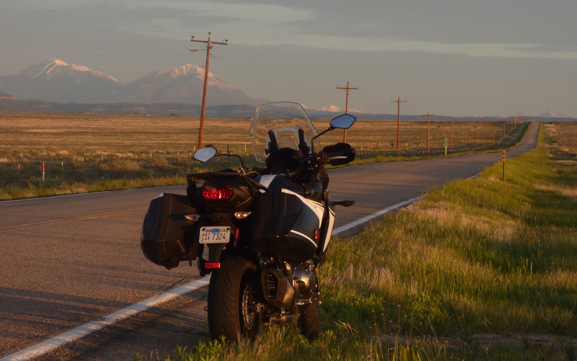 sunrise on the road in eastern Colorado